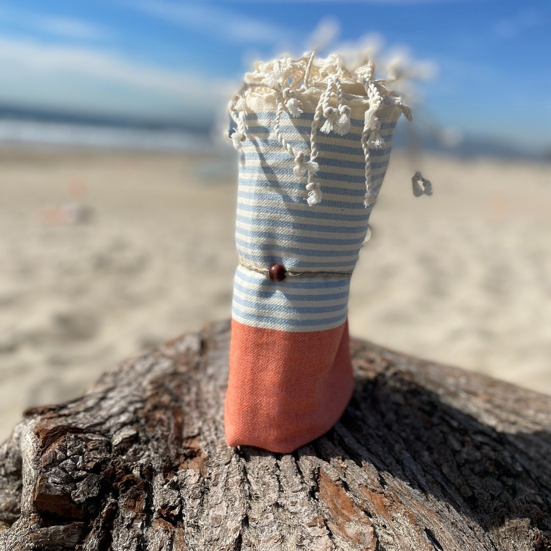 BEHIJA - MEHRFARBIG GESTREIFTES HAMAMTUCH - DENIO