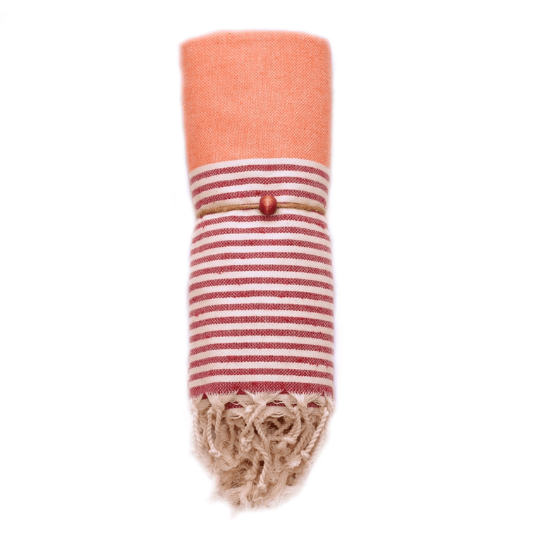 BEHIJA - MEHRFARBIG GESTREIFTES HAMAMTUCH - DENIO