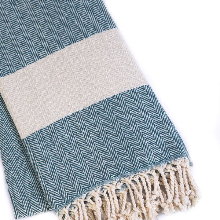 ELMA - HAMAMTUCH MIT FISCHGRÄTMUSTER - DENIO