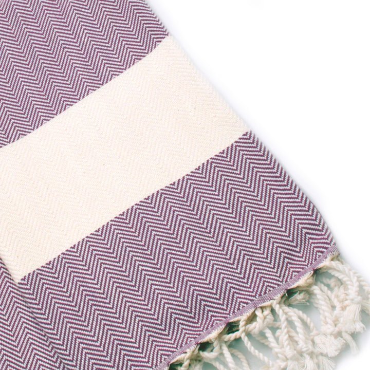 ELMA - HAMAMTUCH MIT FISCHGRÄTMUSTER - DENIO