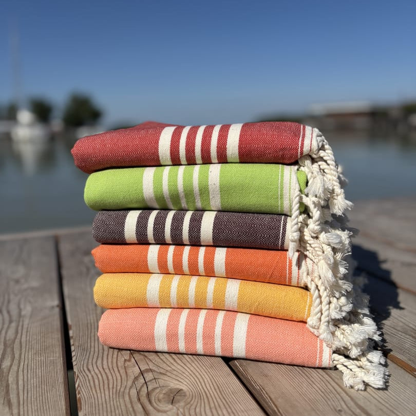 Hamamtuch ALMA – Dein vielseitiges Strandtuch für Sommer, Reisen & Wellness - DENIO