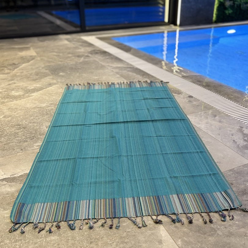 Hamamtuch SENIJA - Farbenspiel auf Baumwolle – auffällig, weich, besonders - DENIO