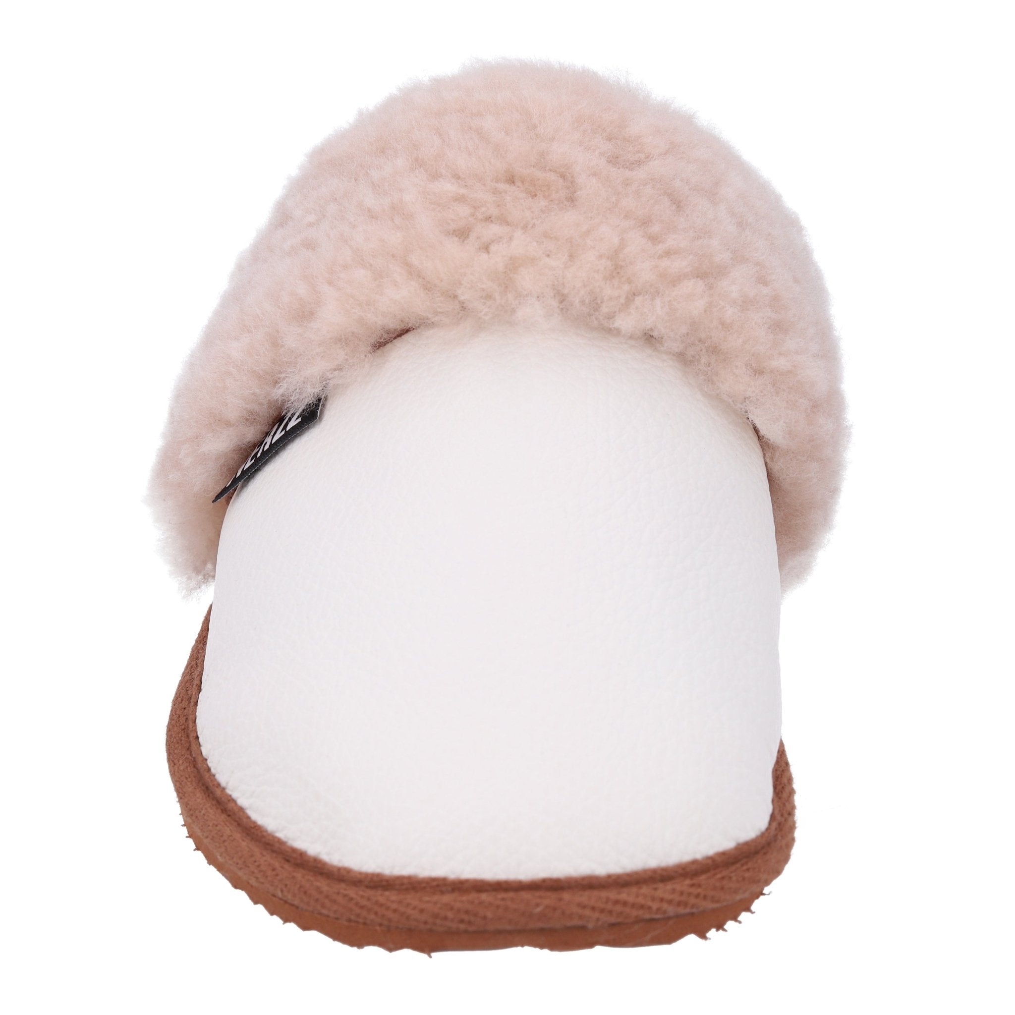 Lammfell - Hausschuhe für Damen in Weiß - DENIO