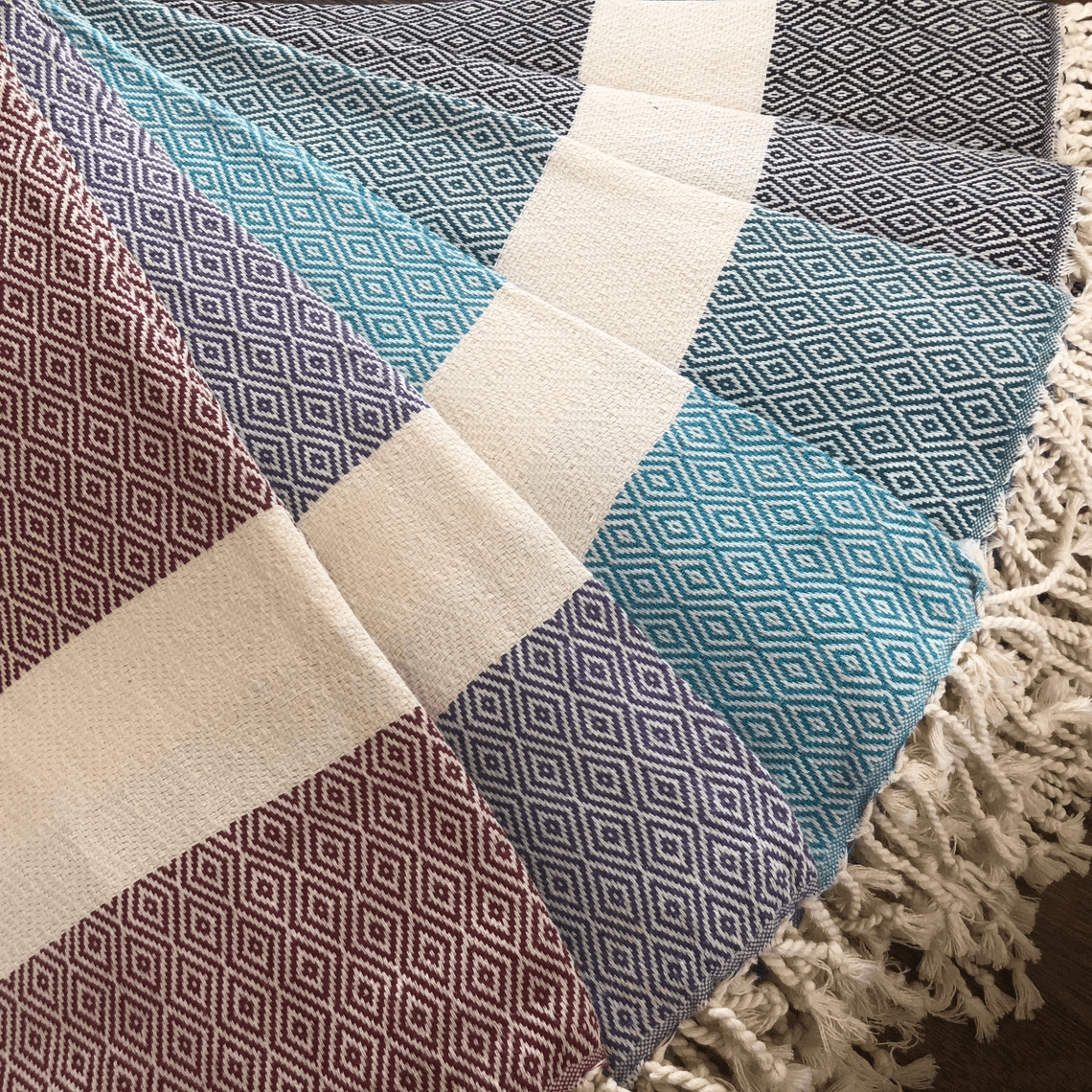 SELMA - HAMAMTUCH MIT DIAMANTMUSTER - DENIO