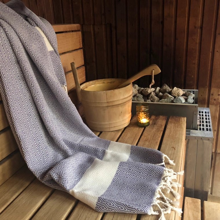 SELMA - HAMAMTUCH MIT DIAMANTMUSTER - DENIO