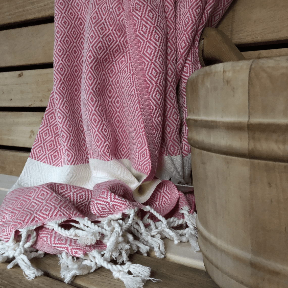 SELMA - HAMAMTUCH MIT DIAMANTMUSTER - DENIO