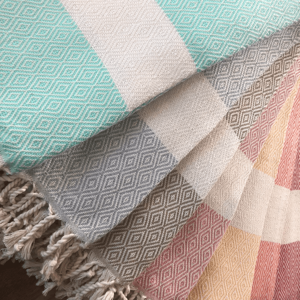 SELMA - HAMAMTUCH MIT DIAMANTMUSTER - DENIO