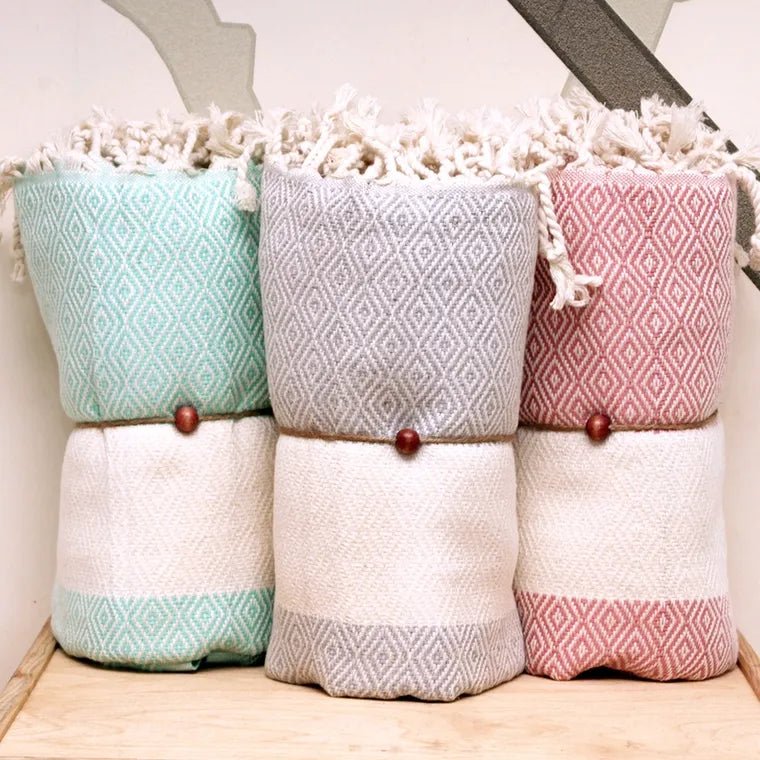 SELMA - HAMAMTUCH MIT DIAMANTMUSTER - DENIO