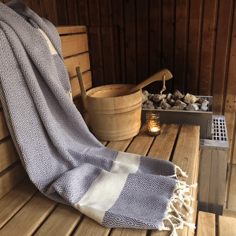 SELMA - HAMAMTUCH MIT DIAMANTMUSTER - DENIO