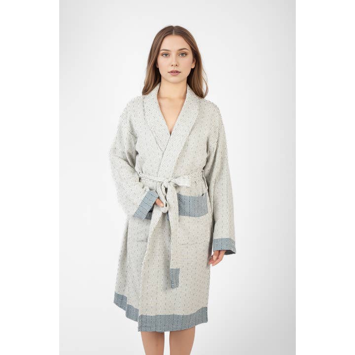 TUVAL BADEMANTEL - PETROLBLAU - DENIO