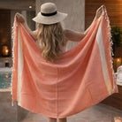 Hamamtuch SAJRA mit Diamantmuster aus Baumwolle – leicht & saugfähig - DENIO